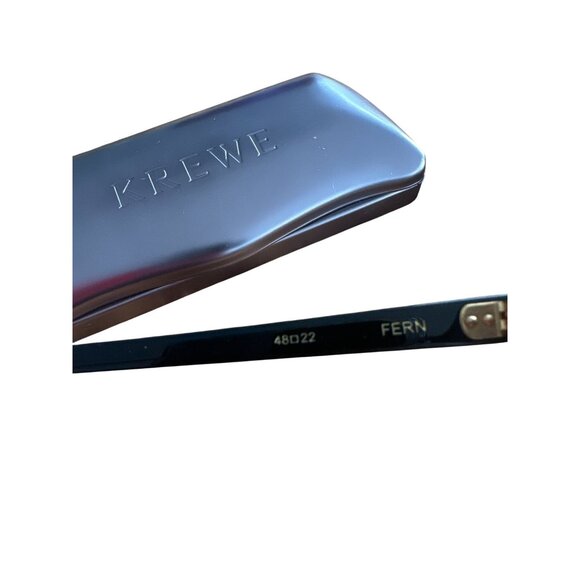 KREWE Fern Black Cateye Lenses Frames with Case - Picture 2 of 7